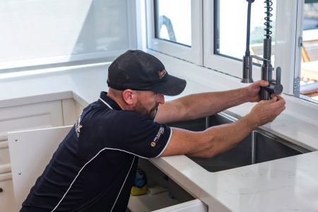 modern Kitchen tap install