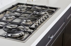Gas cooktop. Gas hot top