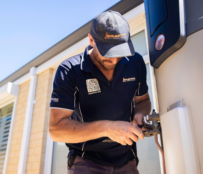 Gas hot water system install