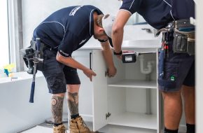 Carpentry & Cabinetry. Installing new bathroom & laundry cabinet