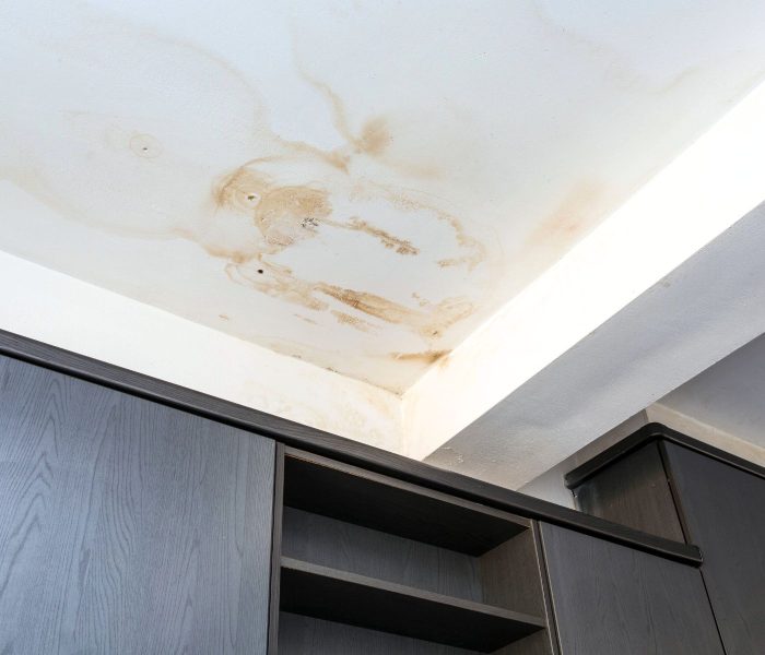 water damage on ceiling