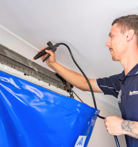 Split system deep cleaning done by Smartfix multi-trade & services